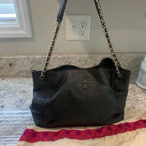 Tory Burch Marion slouchy tote. EUC